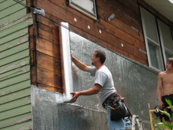 MicroVent Under vinyl siding insulation By barrett enterprises inc,