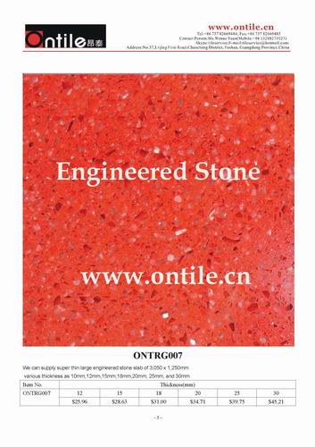 Engineered Quartz Stone-ONTRG007