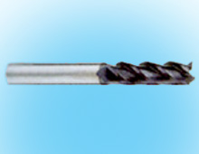 Solid carbide end mill with 3-flute