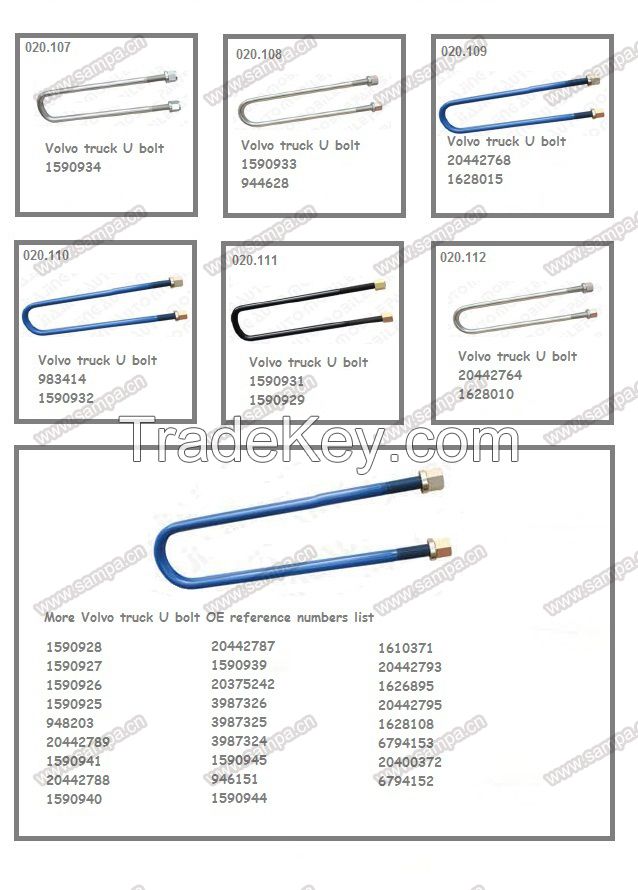 Benz truck part, U bolt for leaf spring, truck U bolt