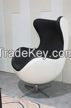 Hot fiberglass bedroom lounge egg shaped chair