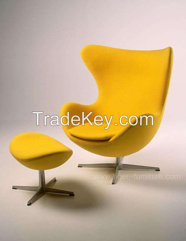 Hot fiberglass bedroom lounge egg shaped chair