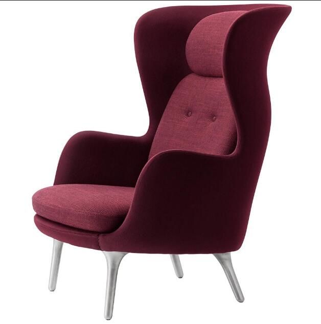 Fiberglass Shell Fabric Upholstered RO lounge chair for living room