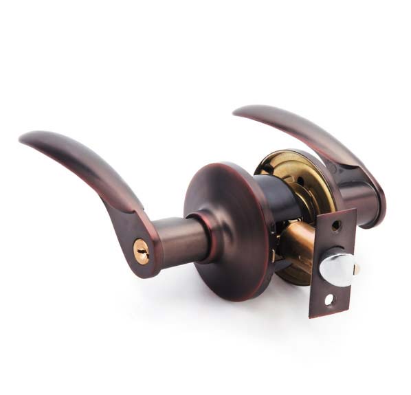 Tubular and cylindrical zinc alloy handle door locks