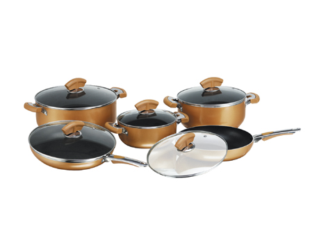 HPAC-1201  10PC Aluminum cookware set