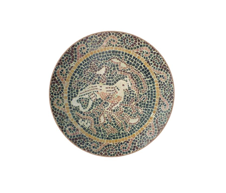 handcut mosaic marble medallion