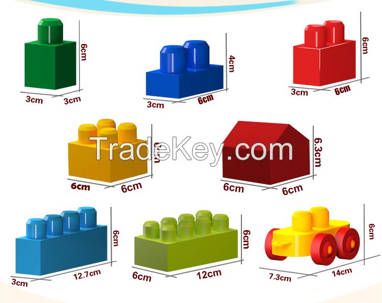 WOKAIBLOCKS Large-particle Kid's for building block toys(120 Pcs )