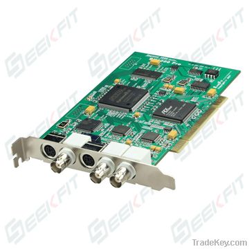 Genlock video/audio PCI card for character generation