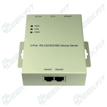 Magnetic Isolation protect 2-port RS232 to ETH Serial Device Server