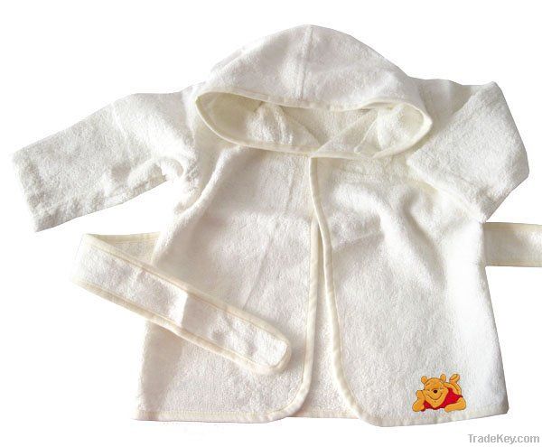 Bamboo baby terry bathrobe