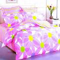 100% cotton sunflower precisian print bed sheets