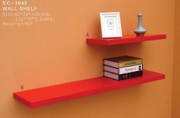 wall shelf (red)