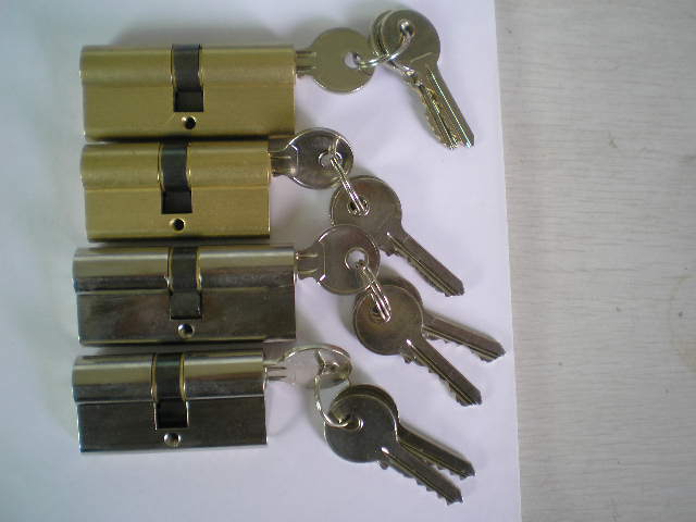 Euro brass double profile cylinder