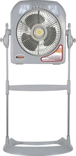 Rechargeable fan with emergency light 30B2