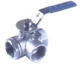 3-way stainless steel ball valve