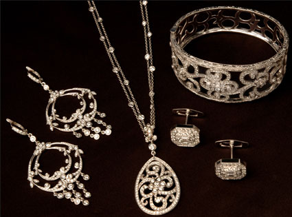 Designer Victorian gold and silver diamonds , gemstones jewellery