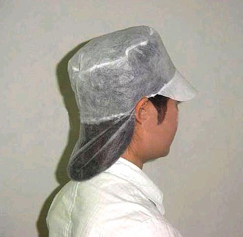 Non Woven Snood Cap with Peak