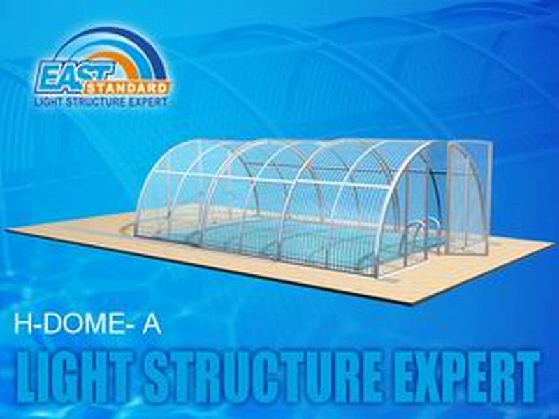 Swimming pool enclosure (H-Dome- A)