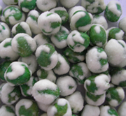 Wasabi coated peas