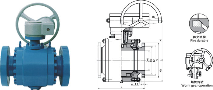 Forged trunnion-mounted ball valve