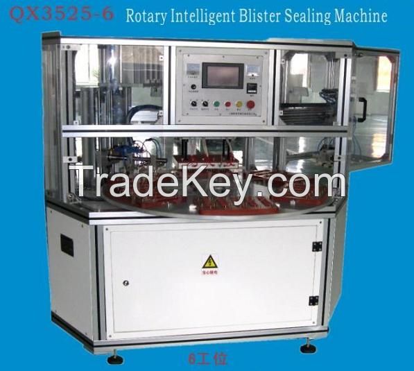 QX-3525B 6 Stations Rotary Blister Sealing Machine