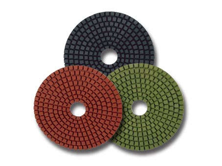 Diamond flexible polishing pad