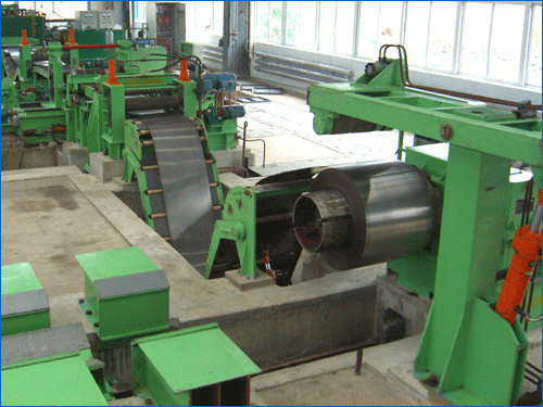 high speed uncoiling-leveling-cut to length-stacking line