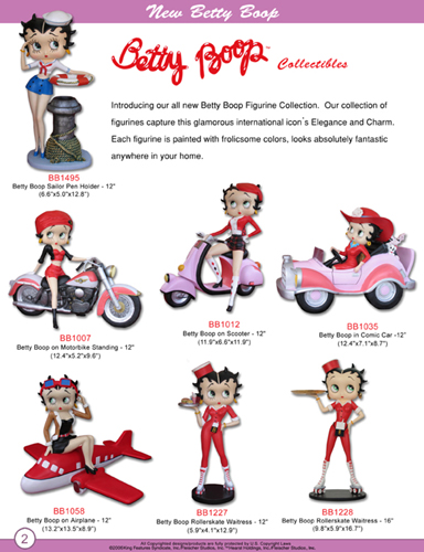Betty Boop figurines statues and decor