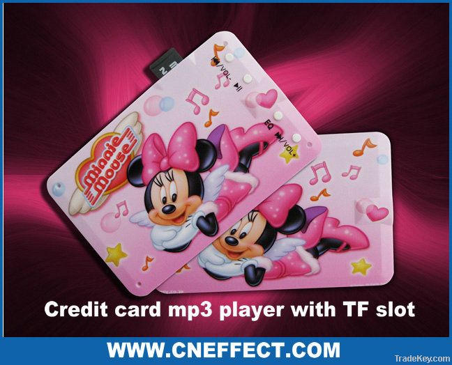 Credit Card Mp3 Player With TF Slot