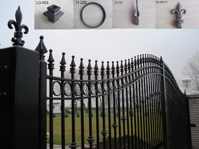 wrought iron gate accessories
