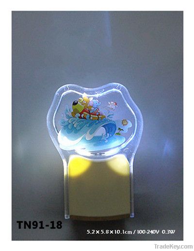 LED light control night lamp