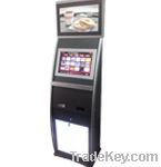 MS6D Dual screen touchscreen kiosk with lightbox, barcode&card reader