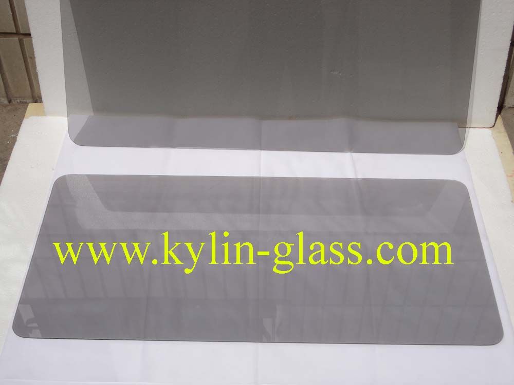 glass panel with coating