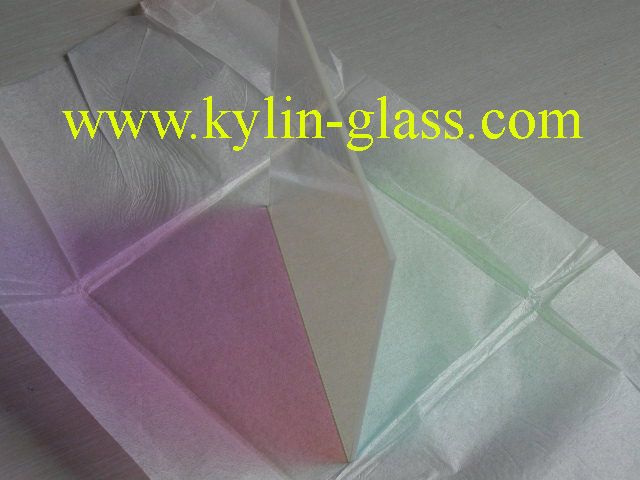 glass panel with printing