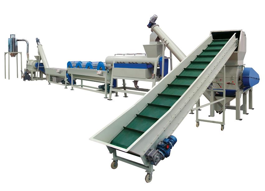 Waste recycling line