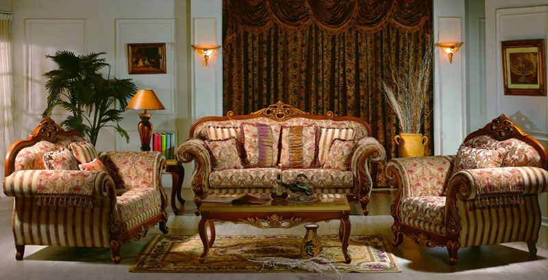 4008 classical fabric sofas