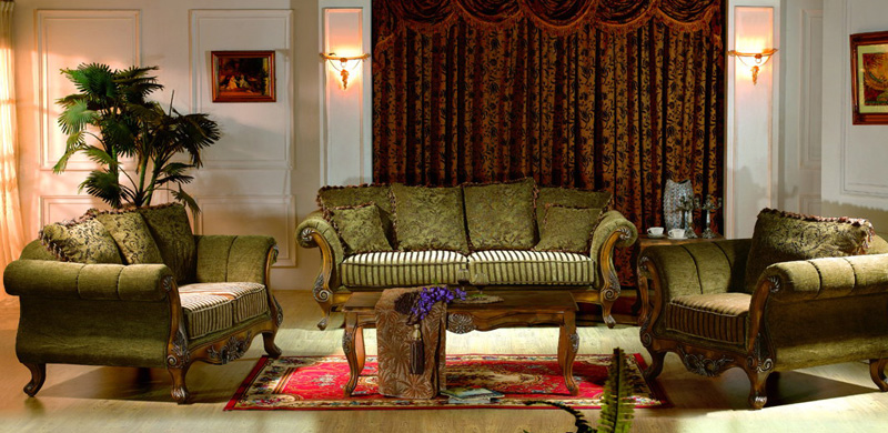 4026 classical fabric sofas