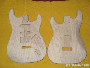 Strat Three-piece ash body, unfinished Electric Guitar Body