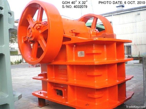 Used GOH 40inch x 32inch Single Toggle Jaw Crusher