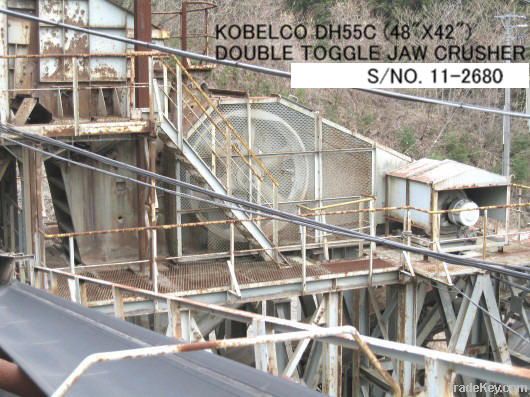 USED KOBELCO DH55C (48 inch X 42 inch) DOUBLE TOGGLE JAW CRUSHER