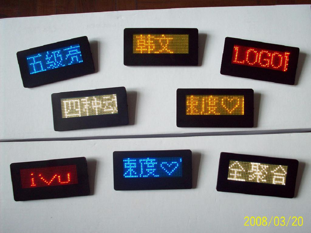 LED badges