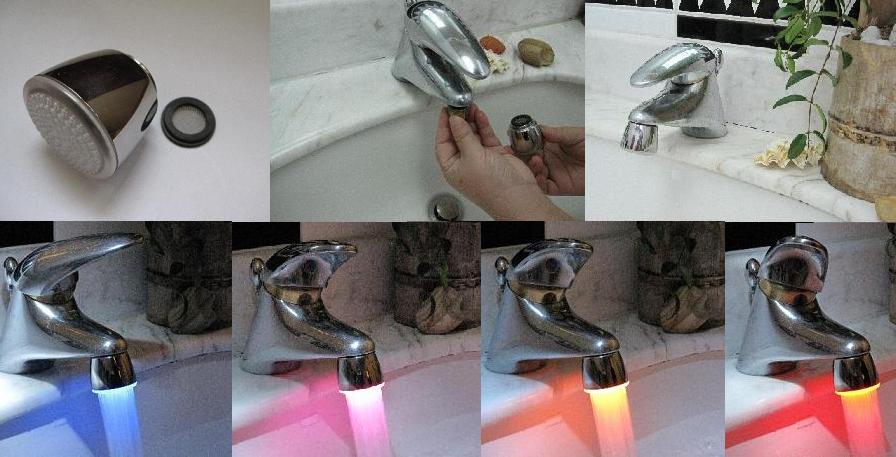 LED faucet light