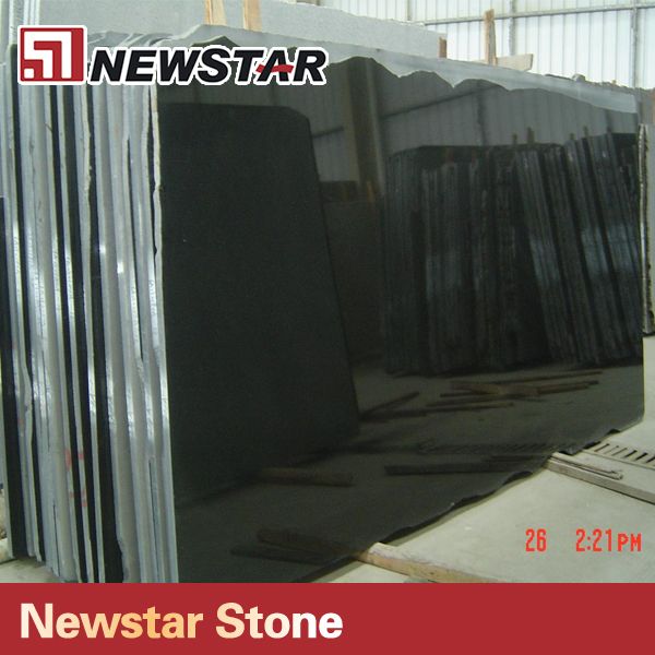 Popular Polished Black Granite Slabs