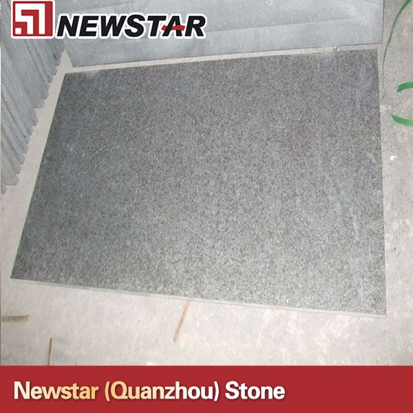 Newstar flamed  black pearl granite tile 