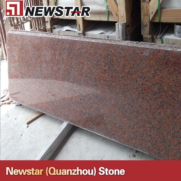 Newstar polished  maple red granite tile 