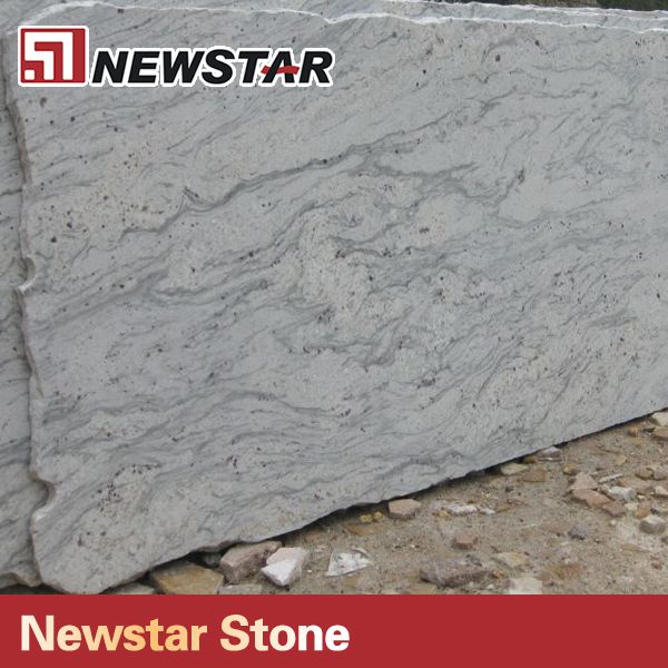 Polished river white granite for kitchen