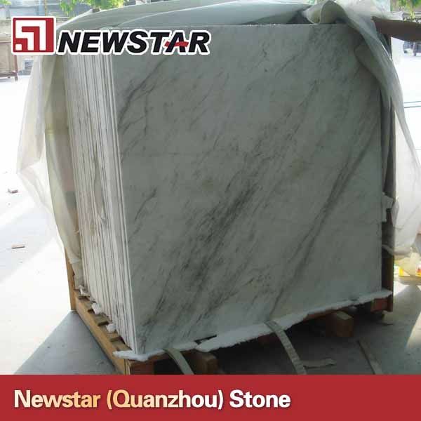 Polished cheap white marble tile price