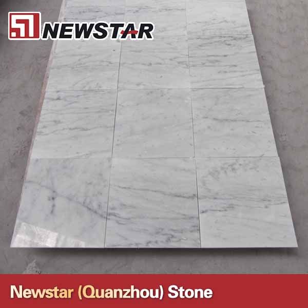 Polished cheap white marble tile price