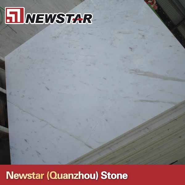 Polished cheap white marble tile price