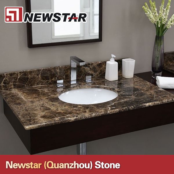 Newstar polished marble bathroom vanity top